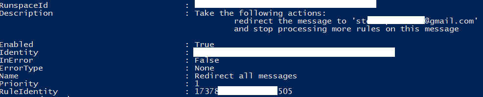 Identifying compromised Office 365 email inboxes - forwarding