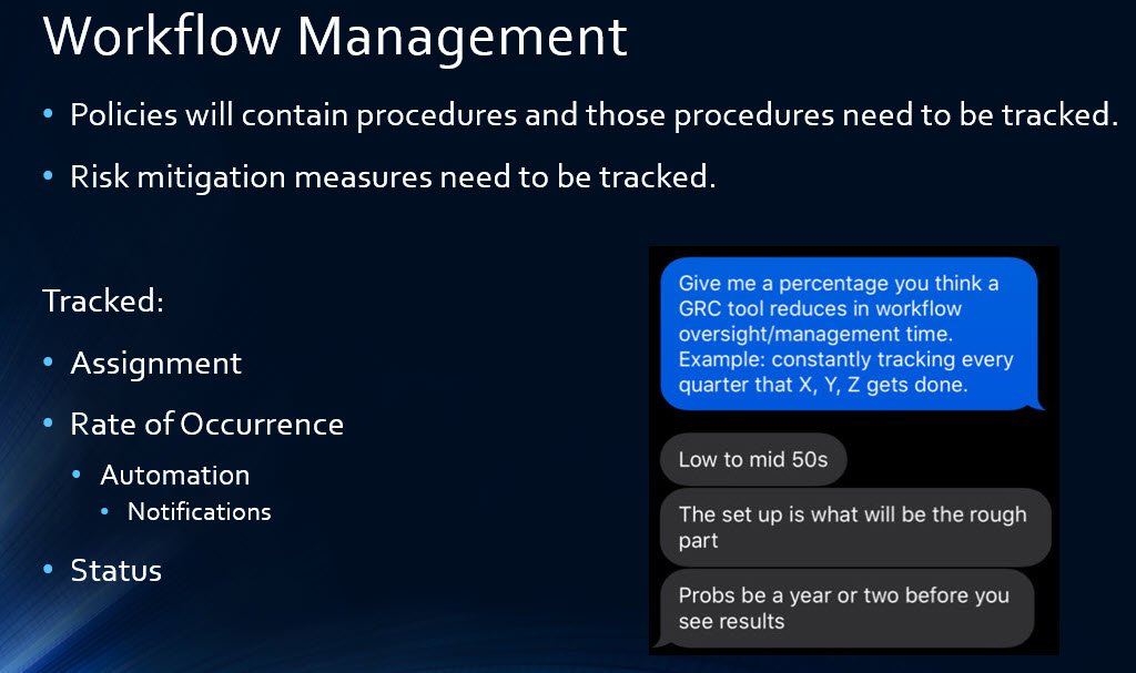 Slide D - GRC Solution Workflow Management