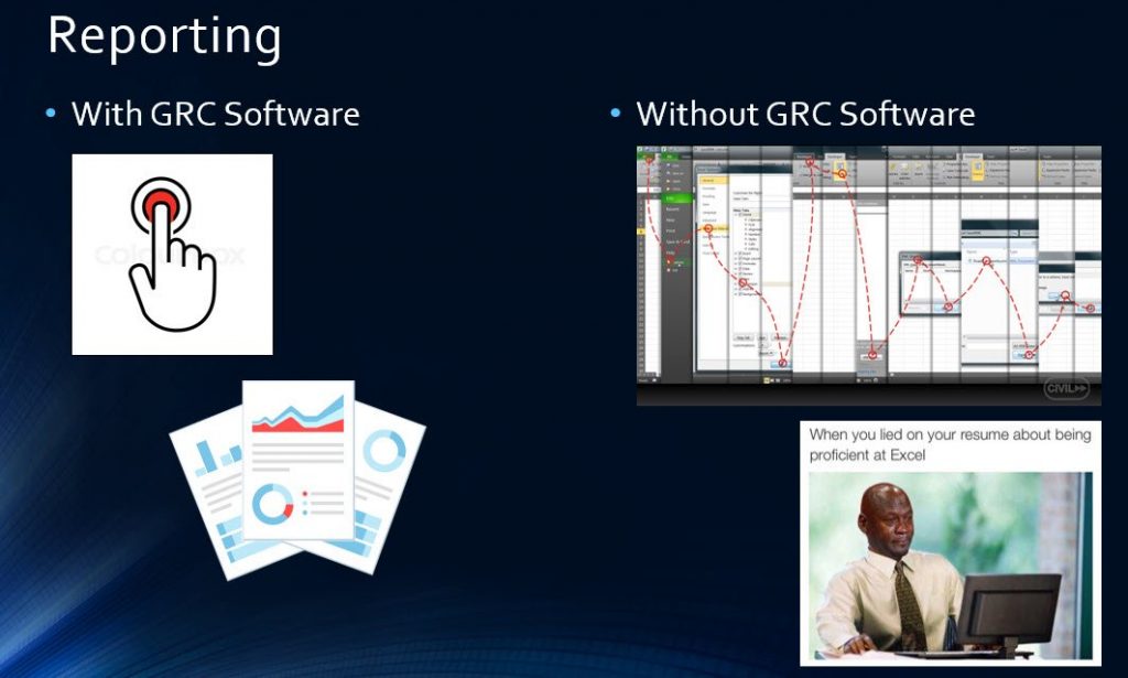 Slide G - Reporting with GRC Solutions