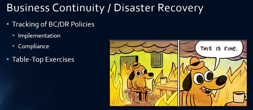 Slide H - Business Continuity and Disaster Recovery